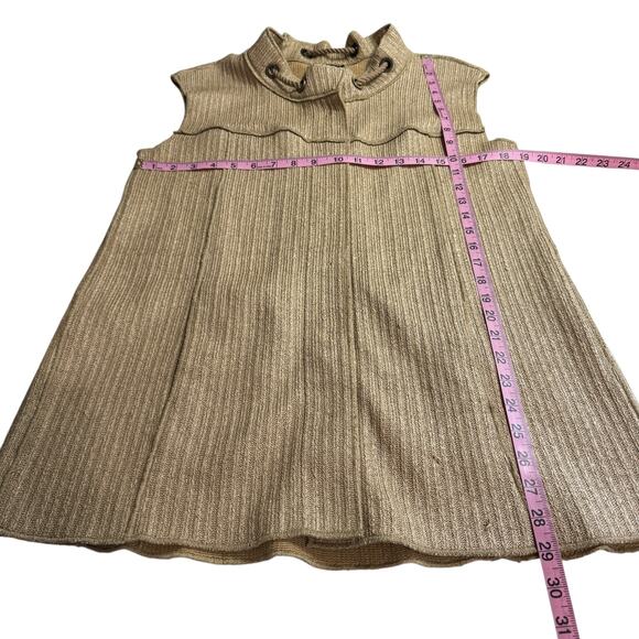 Women's Worth New York Brown Snap Front Pockets Business Casual Vest sz Medium - Picture 11 of 11